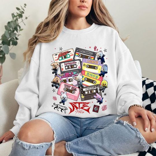 Discover Stray Kids ATE Tracklist Sweatshirt, Stray Kids dominATE World Tour 2025 Sweatshirt