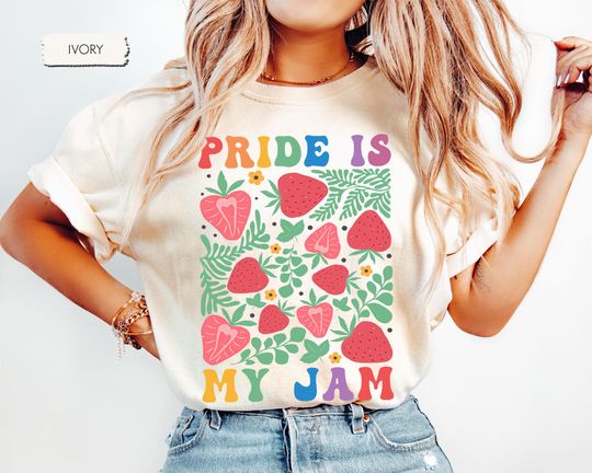 Discover Pride Is My Jam Shirt, Groovy LGBTQ Shirt, Pride Month Shirt