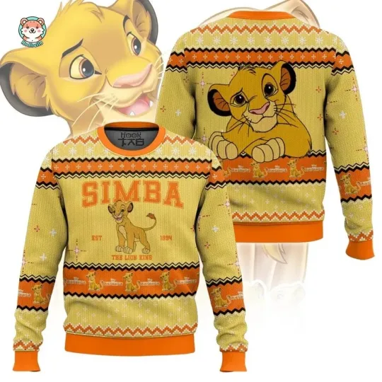 Discover BG Simbaa The lion kingg Ugly Christmas Sweater, The lion kingg Movie Xmas Sweater