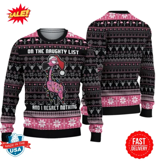 Discover Flamingo Ugly Christmas Sweater, Ugly Christmas Sweater, Flamingo Xmas Sweater