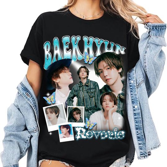 Discover Retro Baekhyun EXO T-Shirt, Baekhyun Reverie Tour 2025 Shirt, Baekhyun Essence of Reverie Shirt