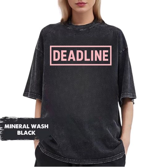 Discover Deadline World Tour 2025 Mineral Wash T-shirts, Black Pink Mineral Wash T-shirts