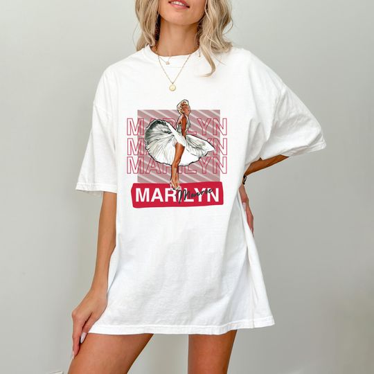 Discover Marilyn Monroe Shirt, Retro Graphic Tee, Vintage Pop Art T-shirt, 1950s Movie Star Tee