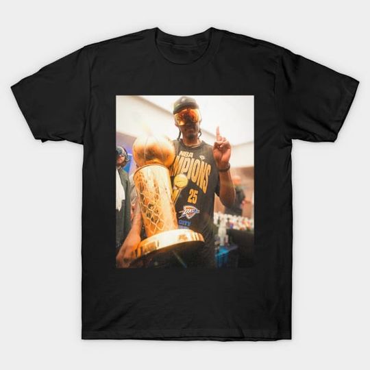 Discover Jalen Williams Celebration With The Chams OKC Basketball Champs 2025 - Jalen Williams - T-Shirt