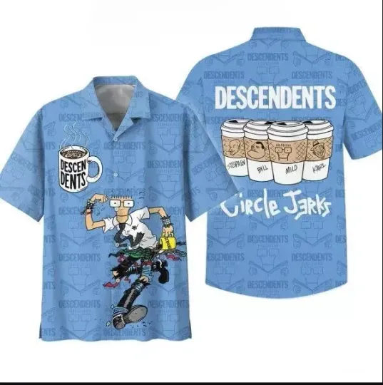 Discover Descendents Circle Jerks & Adolescents Plot Tour Hawaiian Shirt