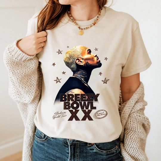 Discover Vintage Chris Brown Merch Shirt, Chris Brown Concert 2025 Shirt