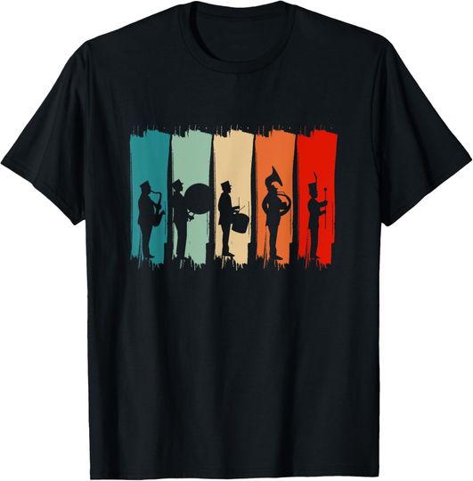 Discover Vintage Band Instruments Band Member Marching Band T-Shirt