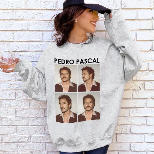 Discover Retro 90s Pedro Pascal Sweatshirt, Pedro Pascal Vintage Sweatshirt