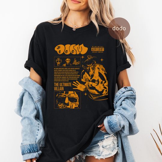 Discover MF Dooom T-Shirt, Rap Music Shirt, Madvillainy Demos Album, MF Dooom Album Shirt
