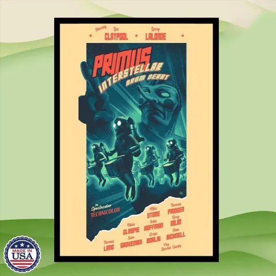 Discover Primus Interstellar Drum Derby Tour 2025 Poster
