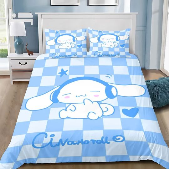 Discover Duvet Cover Pillowcase Cinnamoroll Bedding Set
