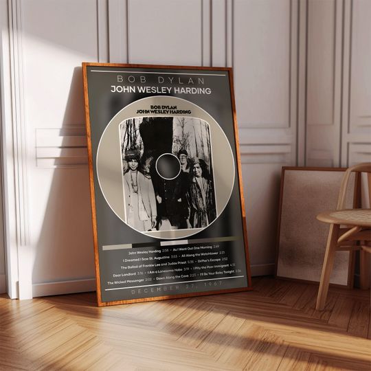Discover Bob Dylan Poster, John Wesley Harding Poster