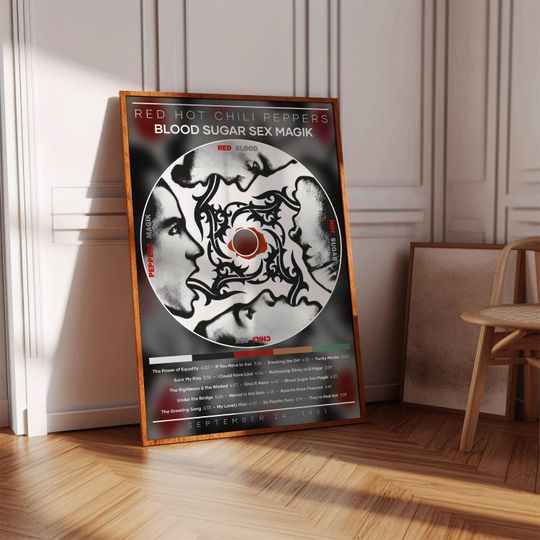 Discover Red Hot Chili Peppers Poster, Rock Music Poster. Room Decor