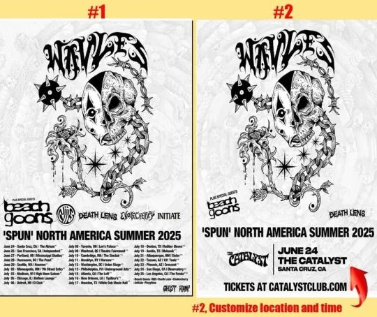Discover WAVE SPUN North American Summer Tour 2025 Poster