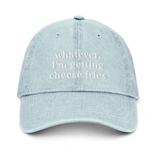 Discover Regina George Cheese Fries Embroidered Denim Hat