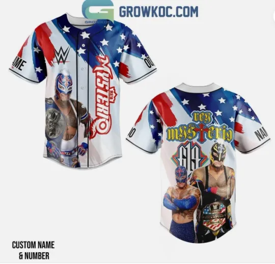 Discover Rey Mysterio champions Personalized baseball jersey, 3d gift,2025 hot