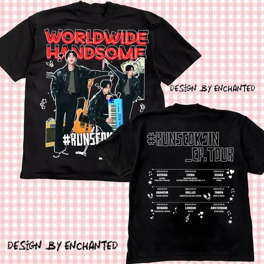 Discover Run seokjin ep Tour Shirt, Jin Tour 2025