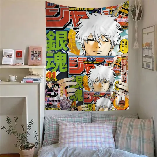 Discover Japanese Anime Gintama Printed Large Wall Tapestry