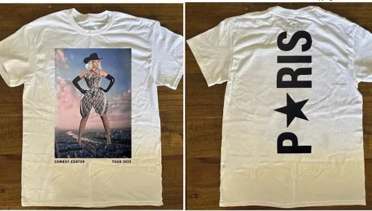 Discover Stream Beyoncé Merch Cowboy Carter 2025 Tour Paris reprint T-Shirt, Fan Gift
