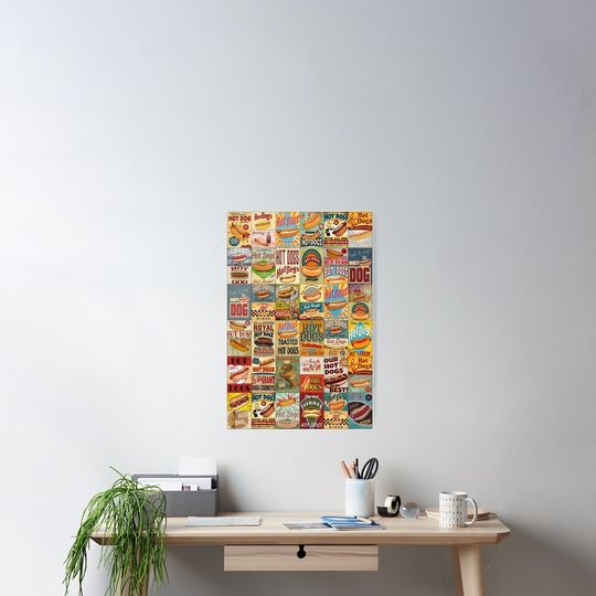 Discover Hot Dogs Poster