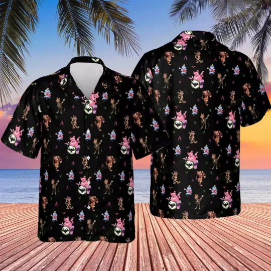 Discover Monsters Cereal Pattern Hawaiian Shirt, Halloween Shirt
