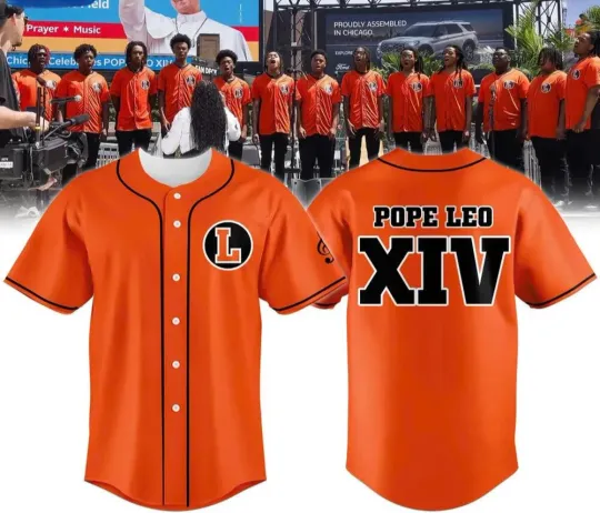 Discover Leo Catholic High School Pope Leo XIV Baseball Jersey