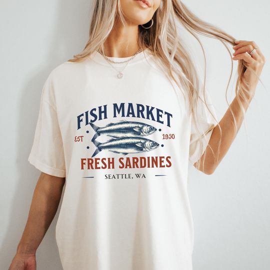Discover Sardines Fish Shirt ,Trendy Tinned Fish Fisherman Aesthetic Shirt