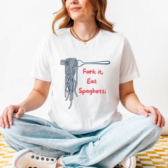 Discover Spaghetti Tshirt, Fork it, Eat Spaghetti, Funny Food Shirt, Foodie T-Shirt