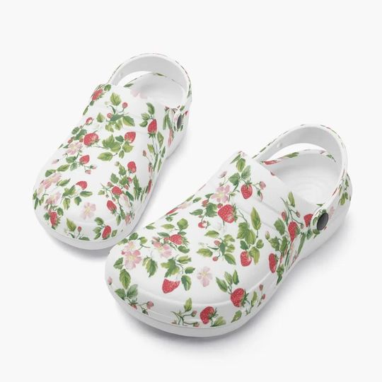 Discover Sweet Strawberry Clogs for Women Comfortable Garden & Slippers with Floral Pattern