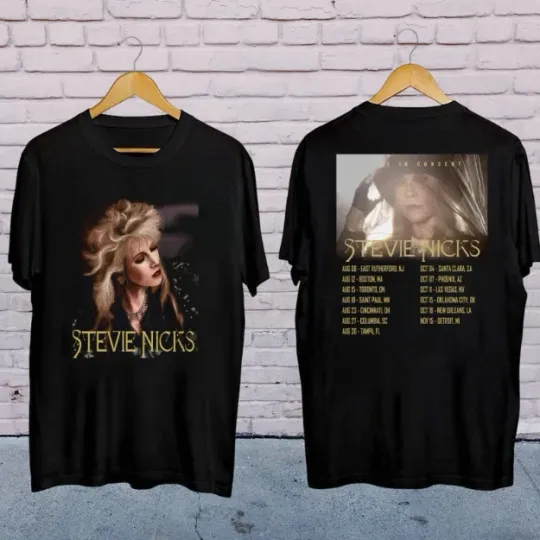 Discover Stevie Nicks 2025 Tour 90's Concert T-Shirt