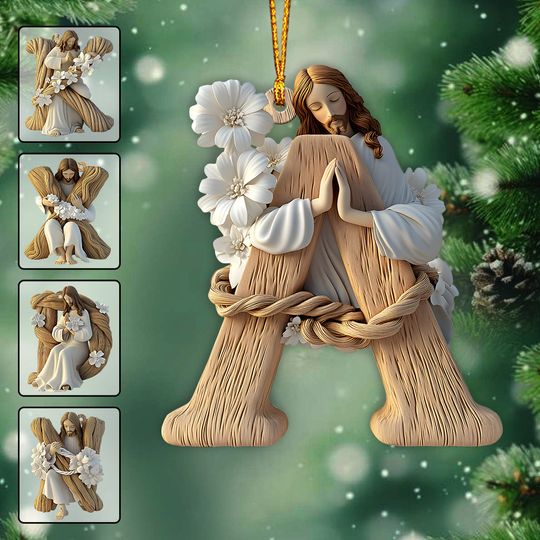 Discover Holly Letter Ornament - Personalized Christian Ornament