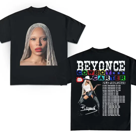 Discover Beyonce Cowboy Carter Tour Shirt Unisex T-shirt tour 2025 tour shirt