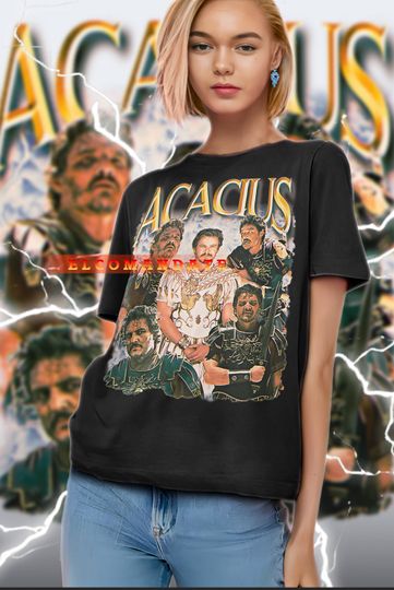 Discover ACACIUS Shirt, Pedro Pascal Acacius Vintage Shirt, Acacius Retro 90s Tshirt, Acacius Bootleg Tee, Ancient Greek, Historical Figure