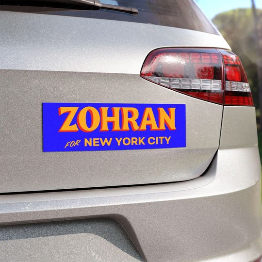 Discover Zohran Mamdani Car Magnets,  Zohran Mamdani for New York