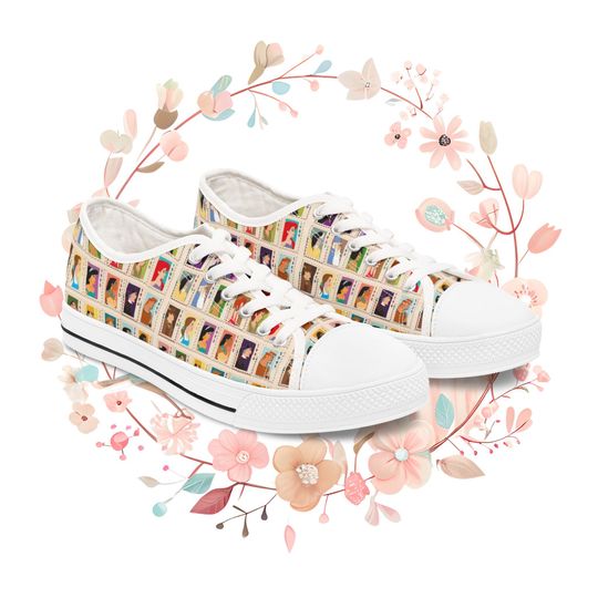 Discover Disneyyy Women's Sneakers, Theme Park Fun Shoes, Cute Low Top Tennis Shoes