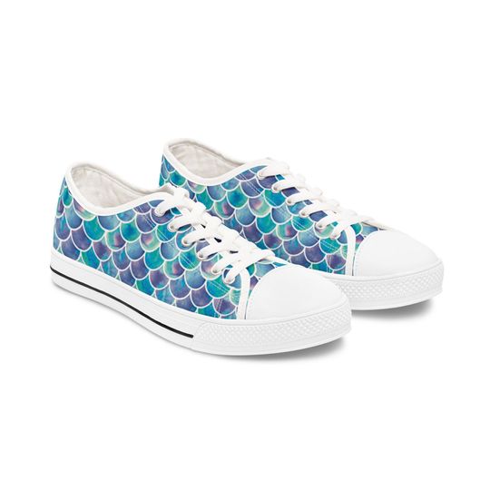 Discover Mermaid Dreams Women's Low Top Sneakers