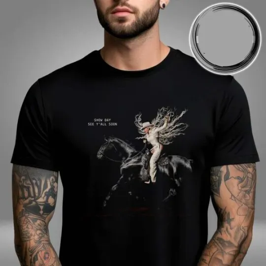 Discover Beyonce Kicking Off Tonight Show Day See Y’all Soon Cowboy Carter Tour 2025 Shirt
