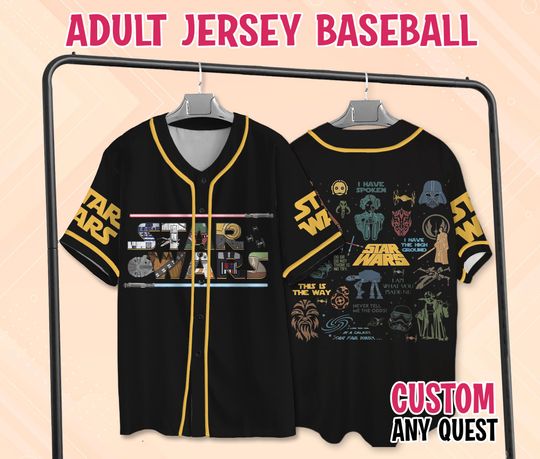 Discover Retro Starr Warss Baseball Jersey, Disneyyy Starr Warss