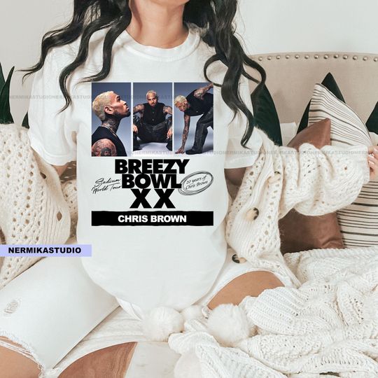 Discover Chris Brown Shirt, Chris Brown Breezy Bowl 20 Tour Shirt, Chris Brown Shirt