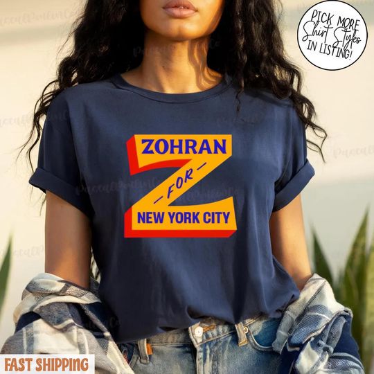 Discover Zohran Mamdani Shirt, NYC Shirt, Zohran for Mayor Tee, Vote Zohran Tee