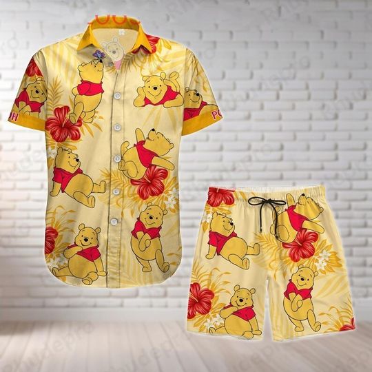 Discover Disneyyy 2025 winniee the poohh Men Women Hawaiian Shirt