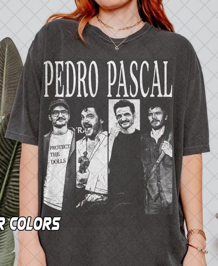 Discover Retro Pedro Pascal Actor T-Shirt, Pedro Pascal Fan T-Shirt