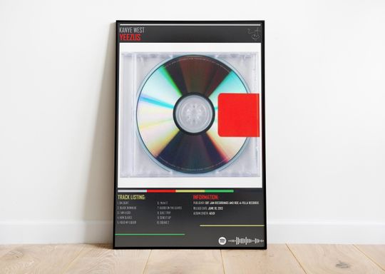 Discover KANYE WEST - Yeezus Music Album - Vintage Wall Art Poster - Digital Print - Gifts for Him