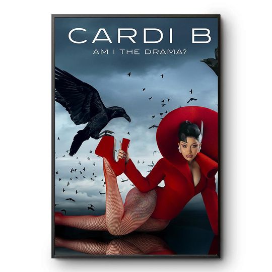 Discover Cardi B Am I The Drama Album Cover Premium Matte Vertical Poster