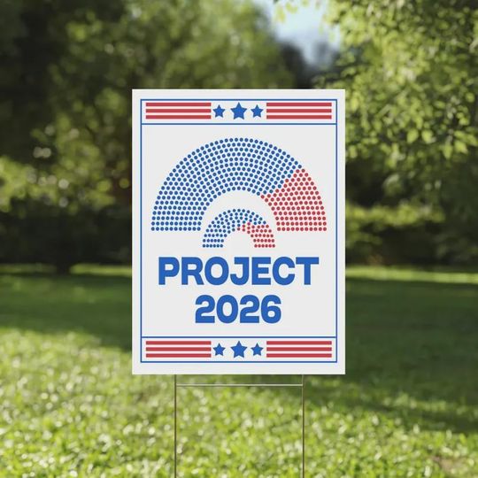 Discover Project 2026 Protest Yard Sign, No Kings Day Yard Sign