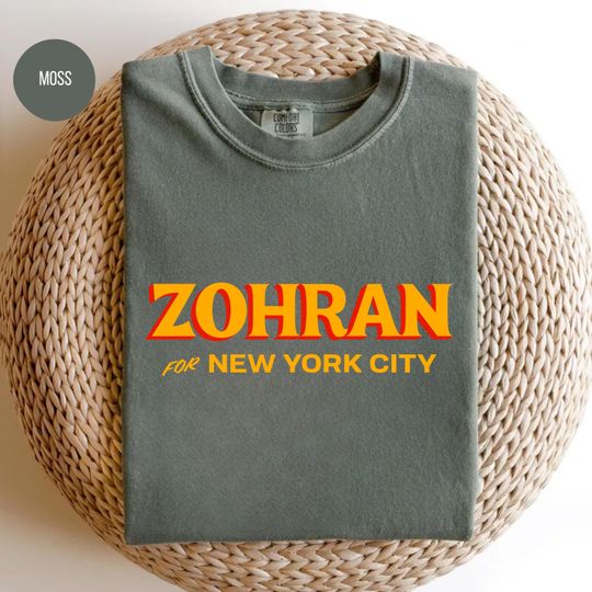 Discover Comfort Color Zohran Mamdani Tee, Zohran for Mayor of New York Tee