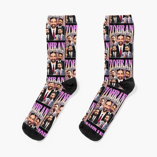 Discover Zohran for New York City  Vintage Style Political Socks