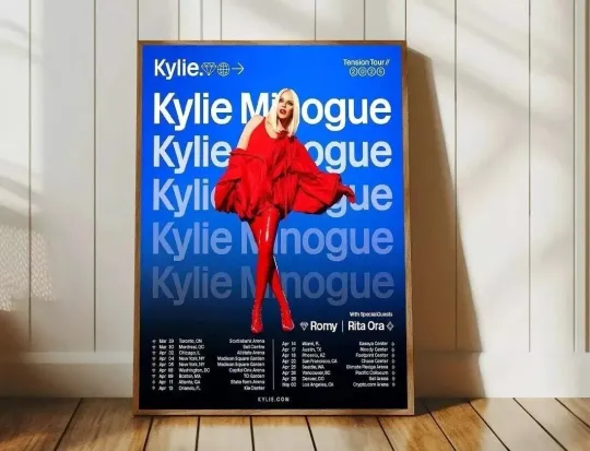 Discover Kylie Minogue The Tension Tour Dates 2025 Poster