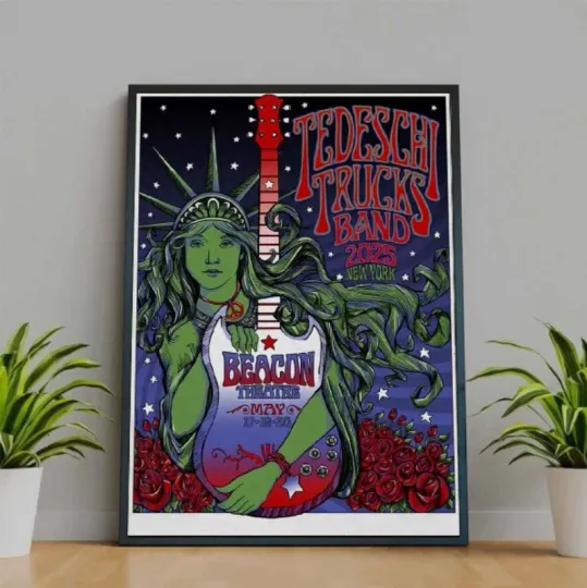Discover Tedeschi Trucks Band Beacon Theatre New York, NY May 17-19 2025 Tour Poster