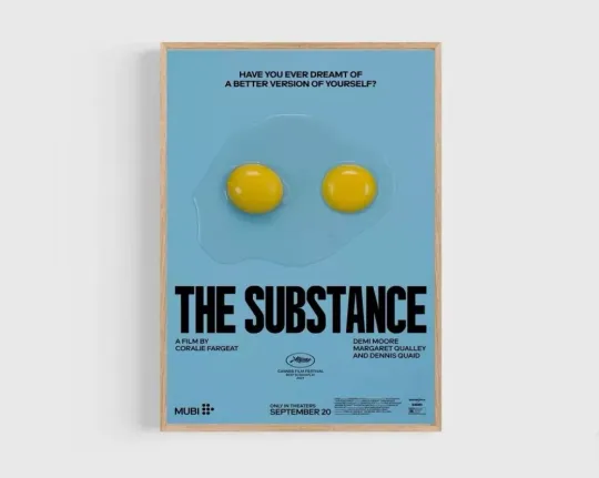 Discover The Substance (2024) Movie Poster.